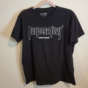 Justin Bieber Purpose Tour Size XL Concert Tee